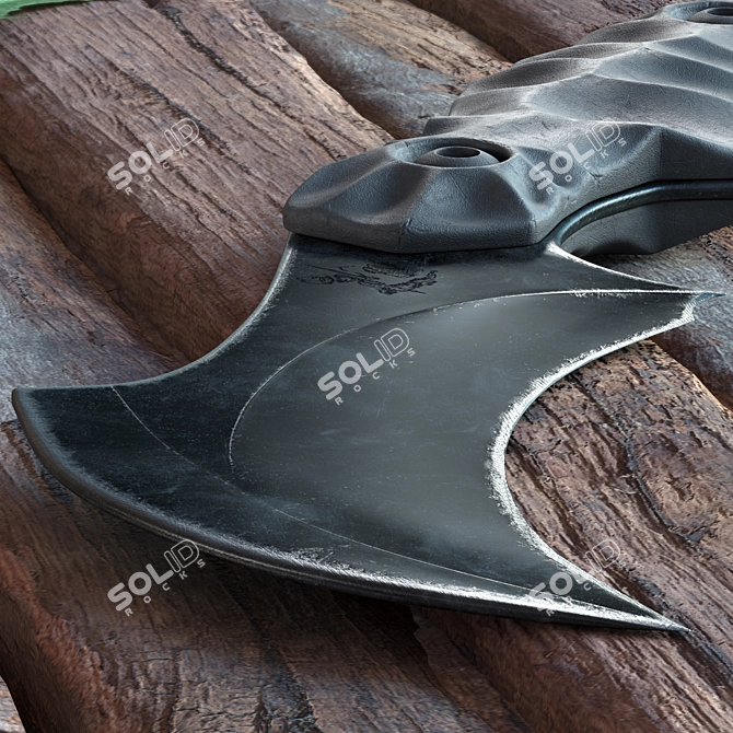 Sleek Kerambit Knife: High Detail & Textured 3D model image 2