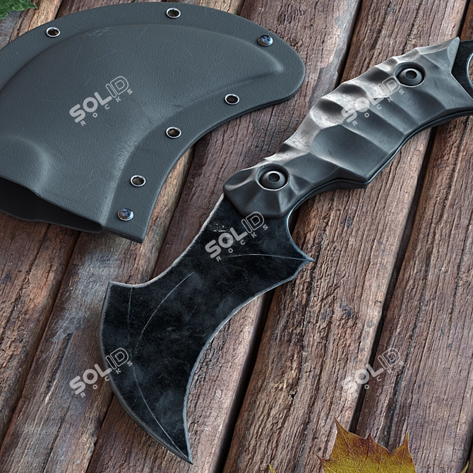 Sleek Kerambit Knife: High Detail & Textured 3D model image 3