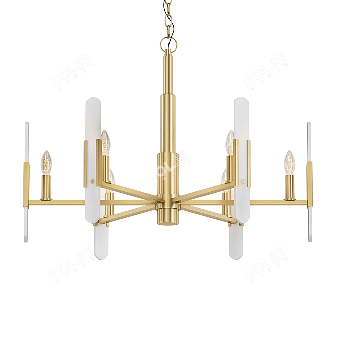 Minimalist Marble Decor Pendant Light 3D model image 1