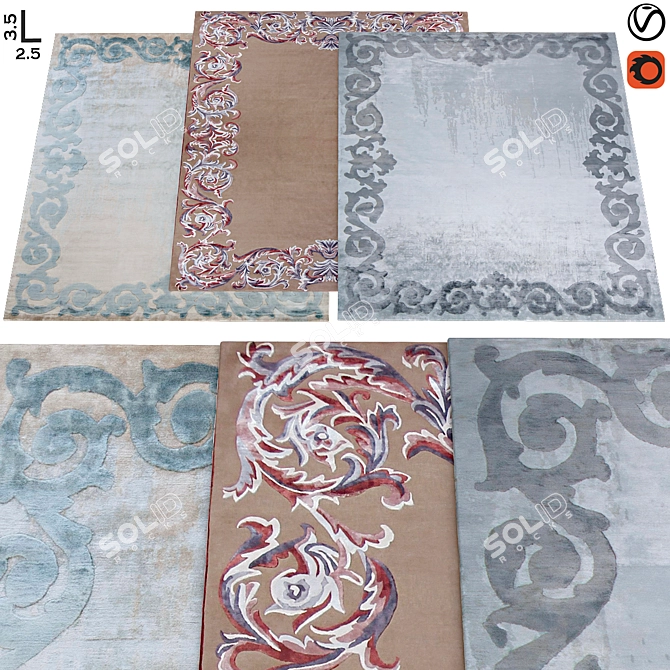 Archive Classic Carpets 3D model image 1