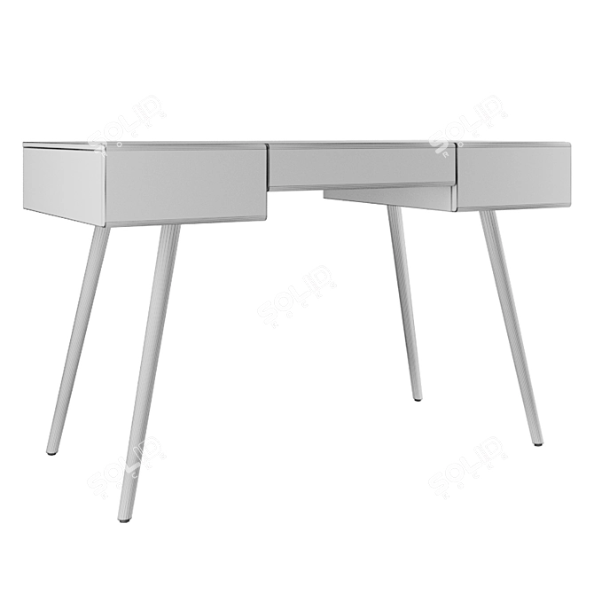 Elegant Bora Writing Desk 3D model image 2