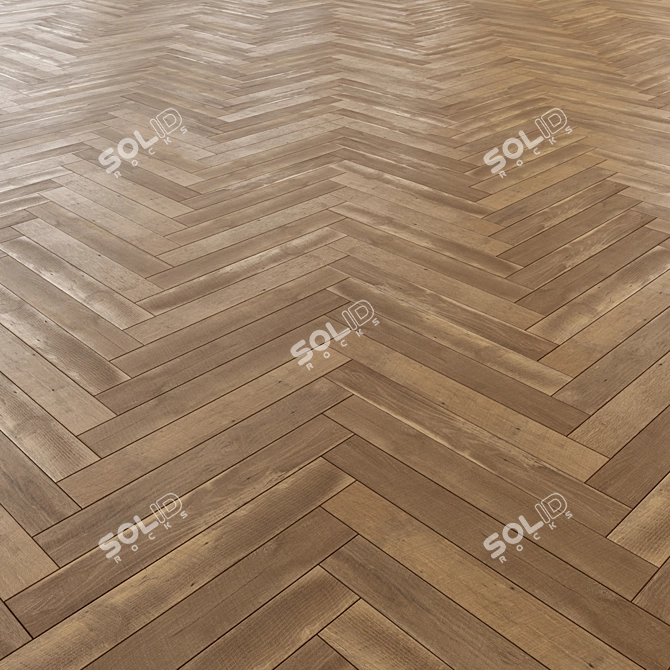 Versatile Laminate Flooring: 3 Layouts, Editable Design 3D model image 3