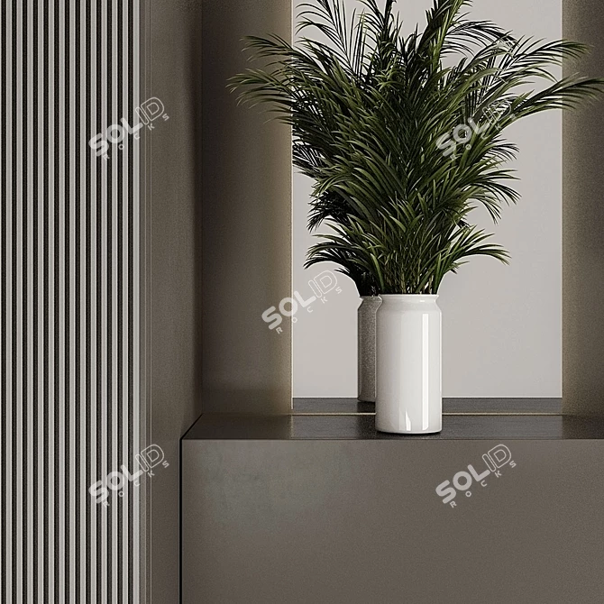 Modern Reiki Entryway Set 3D model image 2