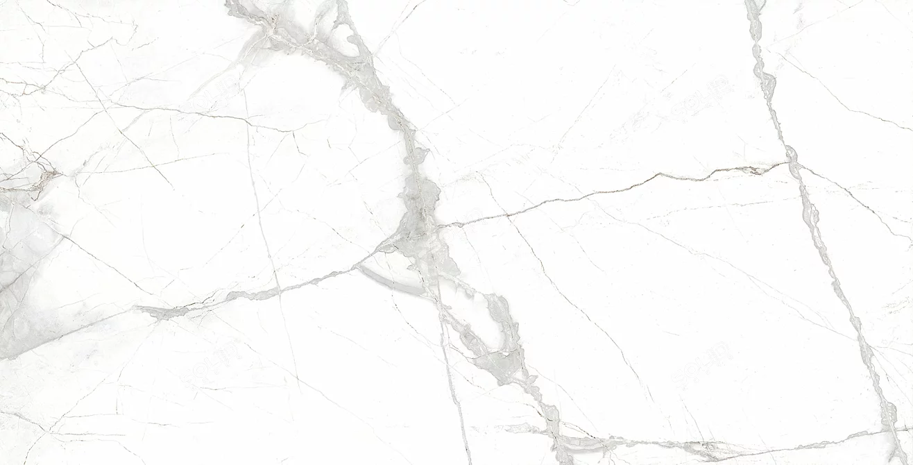 Glistening Glacier White Marble 3D model image 3