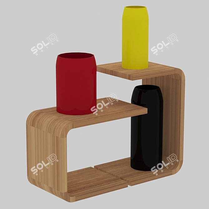 ZEITRAUM WAITER & WAITRESS: Stylish and Functional Side Tables 3D model image 4