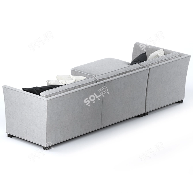 Cordian Modular Sofa: Stylish and Spacious 3D model image 3