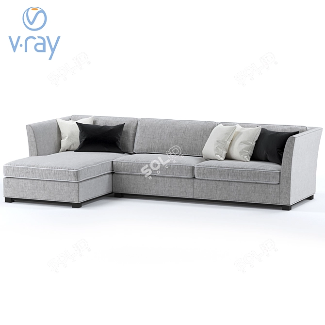 Slettvoll Cordian Modular Sofa 3D model image 1