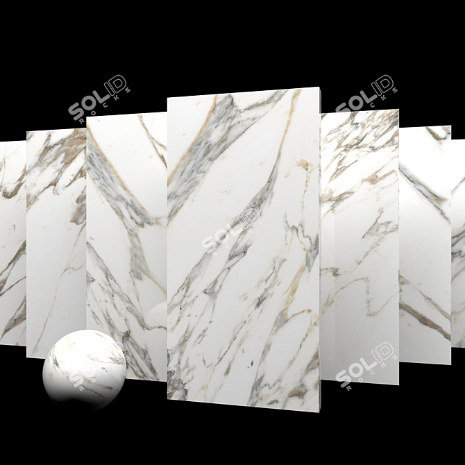 Macchia Vecchia Marble Set: Museum-Quality Elegance 3D model image 4
