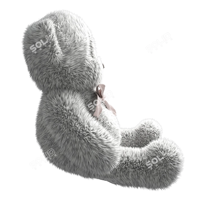 Soft & Furry Teddy Bear 3D model image 3