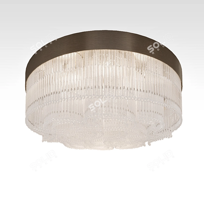 Elegant Venezia Ceiling Chandelier 3D model image 3