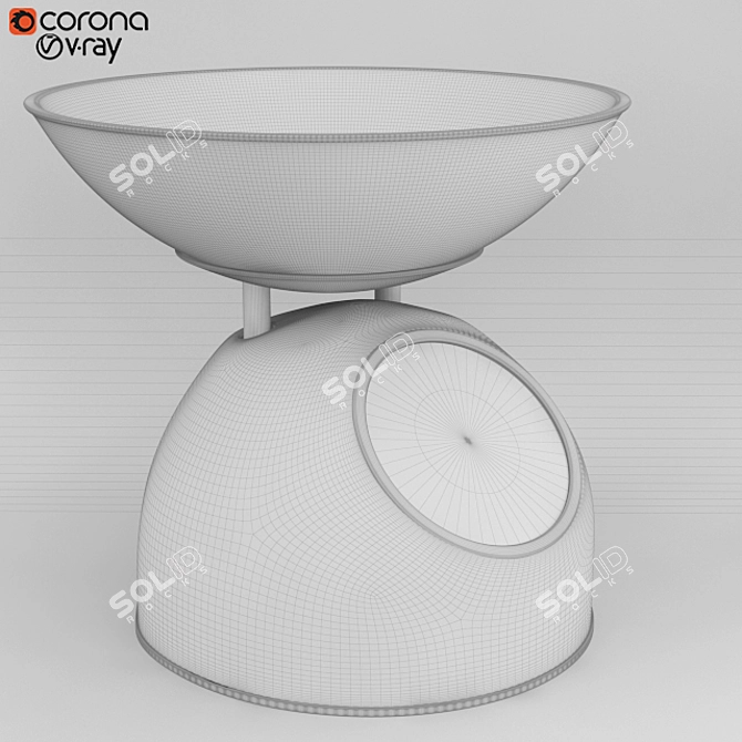 Precision Kitchen Scales 3D model image 3