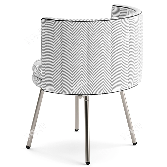 Modern Minotti Torii Chair with Oliver Table 3D model image 3