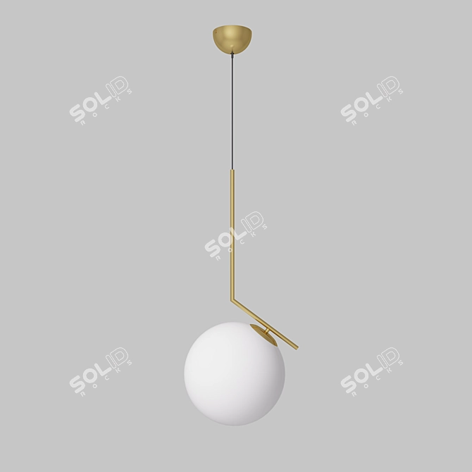 Stylish Pendant Light - MJ IC 250 GD 3D model image 1