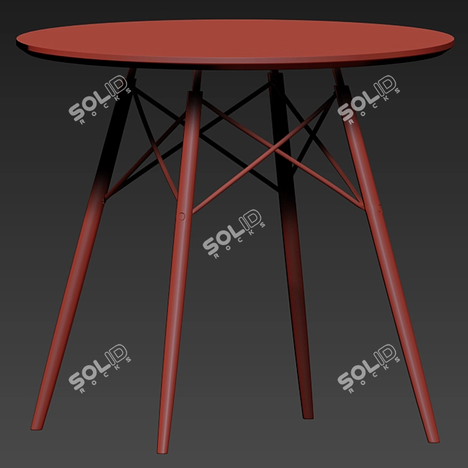 Elegant Colette Dining Chair: Set of 2 3D model image 3