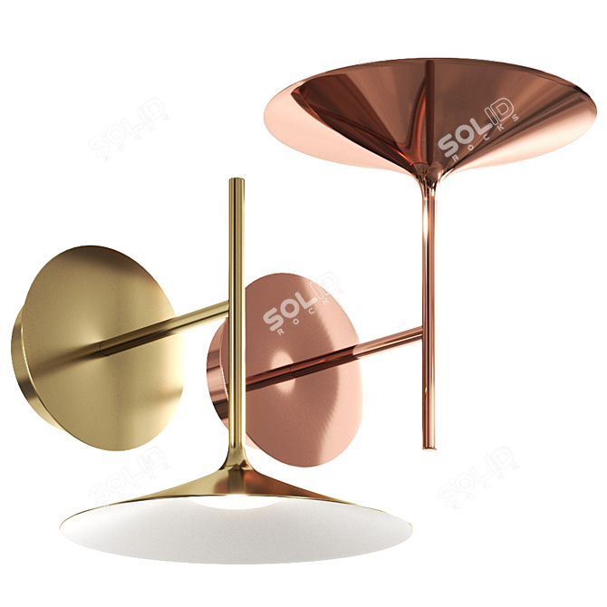 Elegant Poe Wall Sconce 3D model image 5