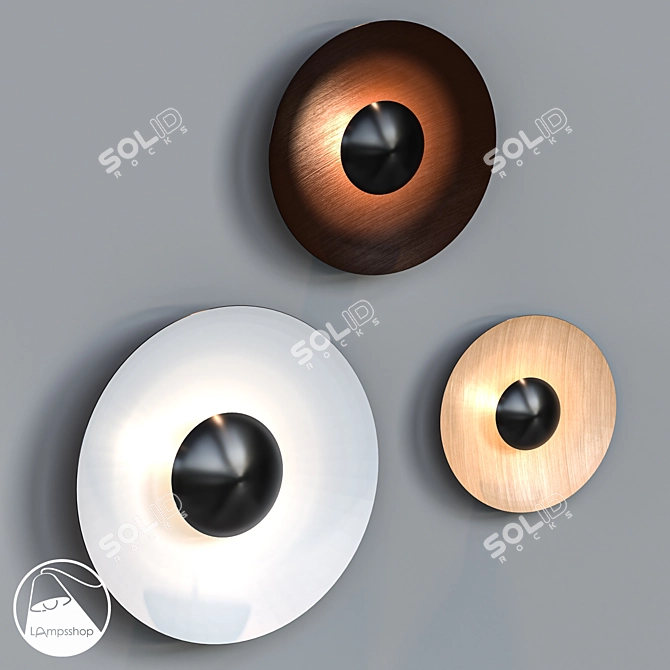 Cat's Eye Sconce 3D model image 1