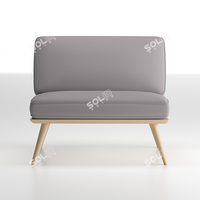 Title: ErgoComfort Lounge Chair 3D model image 1