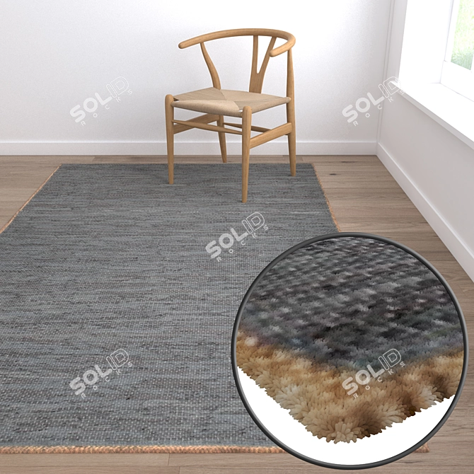 Title: Luxury Carpets Set with High-Quality Textures 3D model image 5