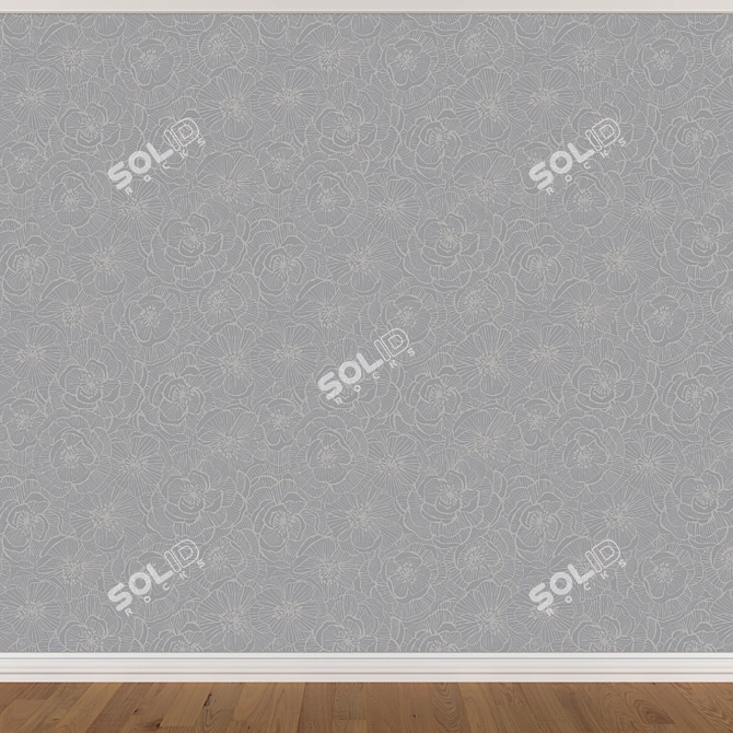 Seamless Wallpaper Set (3 Colors) 3D model image 2