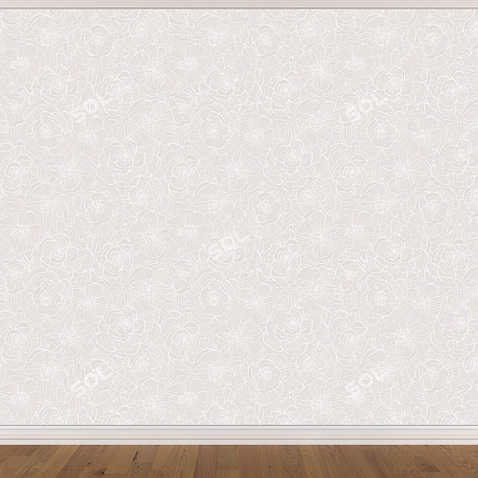 Seamless Wallpaper Set (3 Colors) 3D model image 4