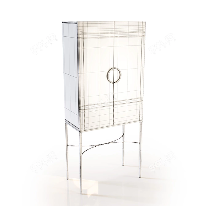 Elegant Art Deco Sideboard: SHODAN 3D model image 2