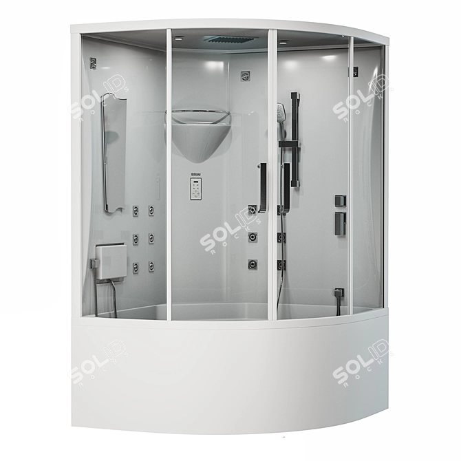 SSWW BU110 Steam Shower 3D model image 1