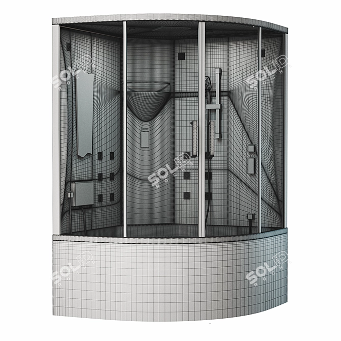 SSWW BU110 Steam Shower 3D model image 2