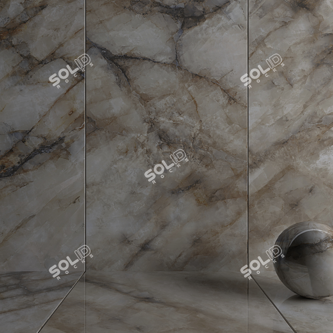 Museum Crystal Thunder Wall Tiles 3D model image 3