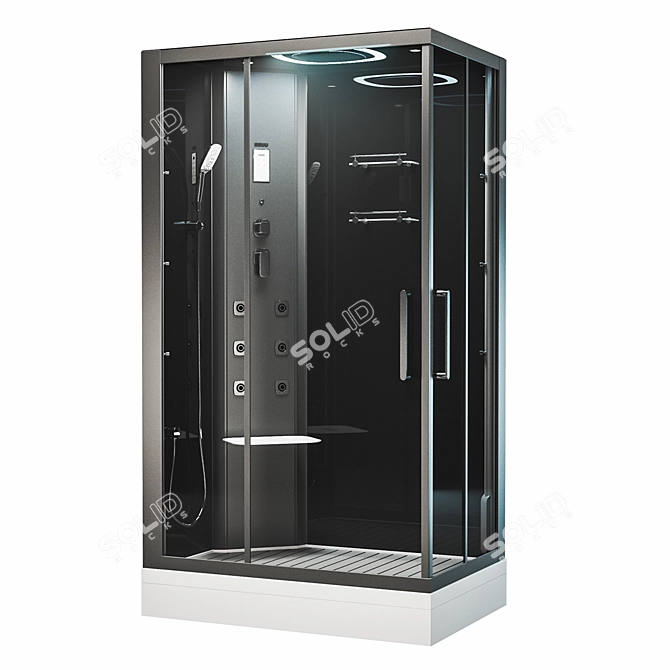 SSWW BU621 Steam Shower 3D model image 1