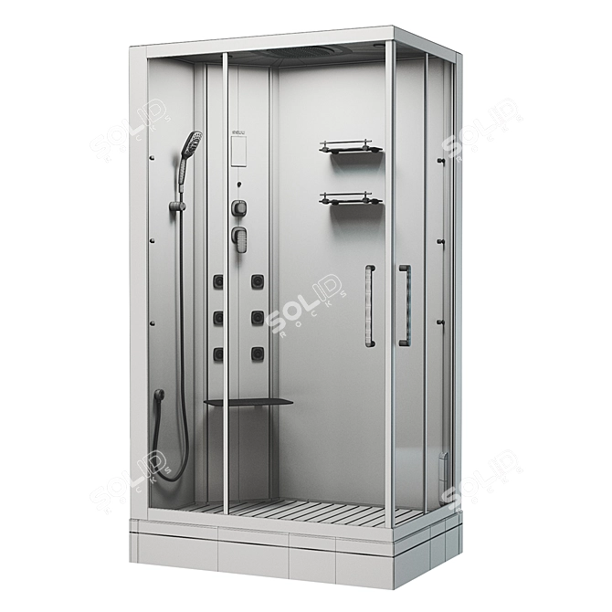 SSWW BU621 Steam Shower 3D model image 2