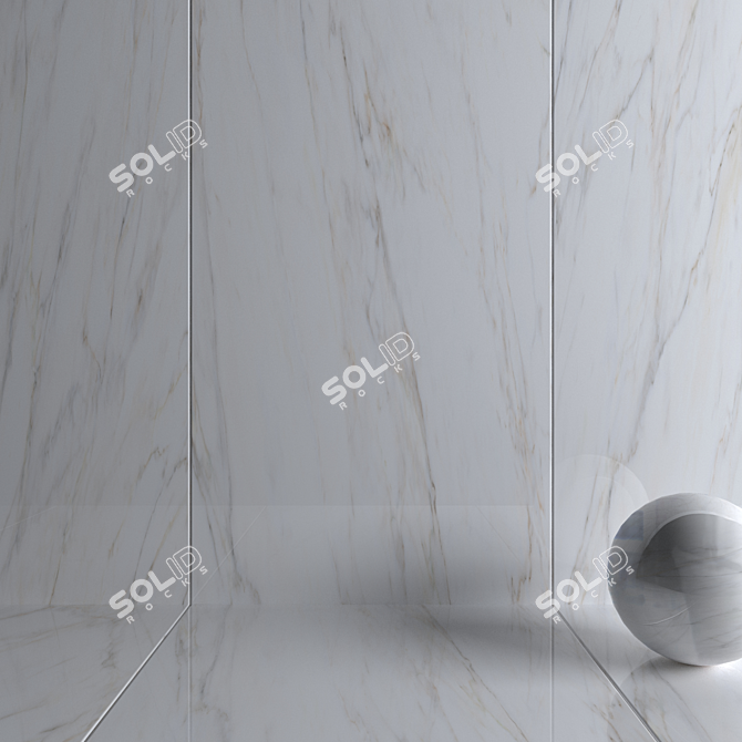 Museum Gioia Silver Wall Tiles Set 3D model image 3