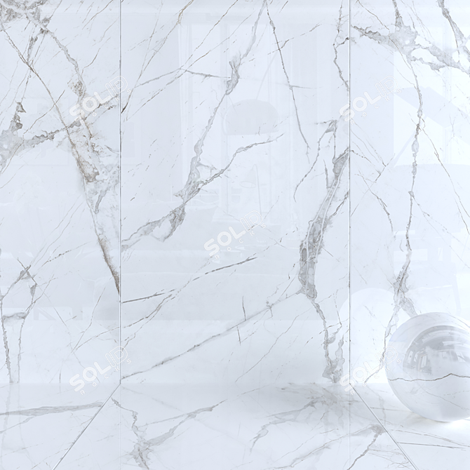 MUSEUMGLACIER WHITE Wall Tiles 3D model image 1