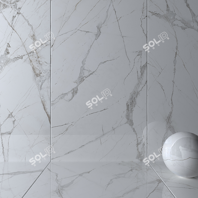 MUSEUMGLACIER WHITE Wall Tiles 3D model image 2