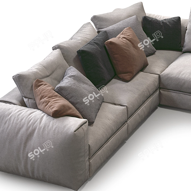 Modern Asolo Flexform Sofa 3D model image 2