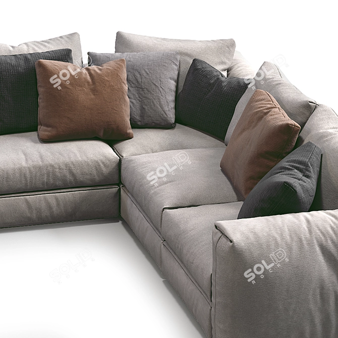 Modern Asolo Flexform Sofa 3D model image 4