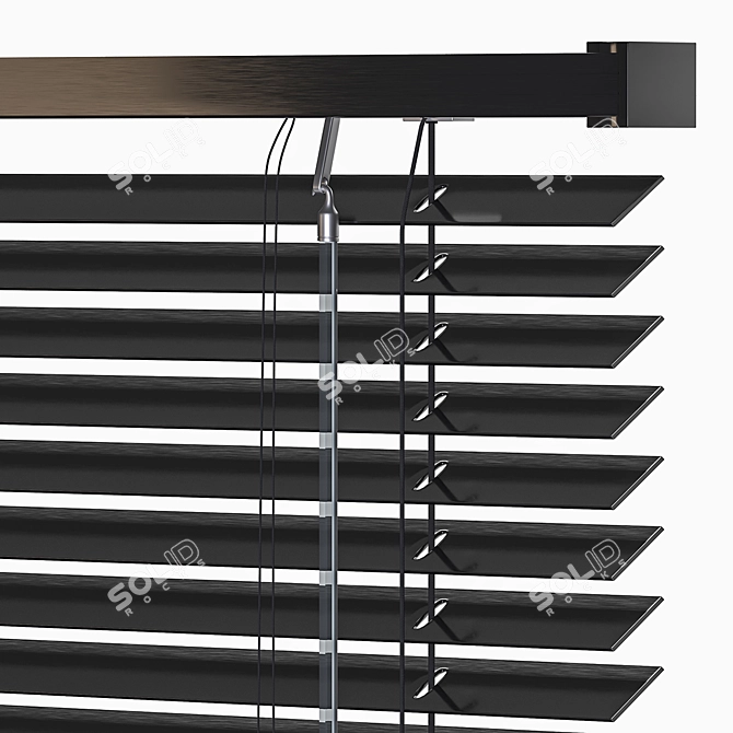 Title: Versatile PVC Tilt Blinds 3D model image 3