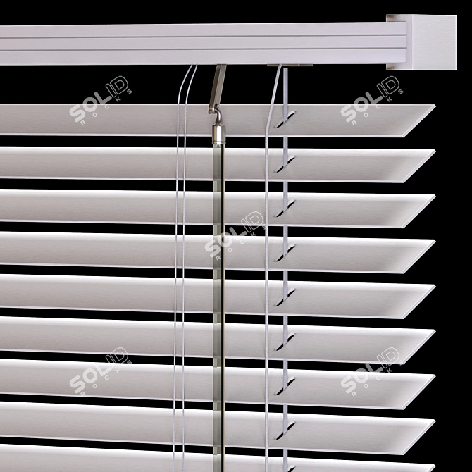 Title: Versatile PVC Tilt Blinds 3D model image 8