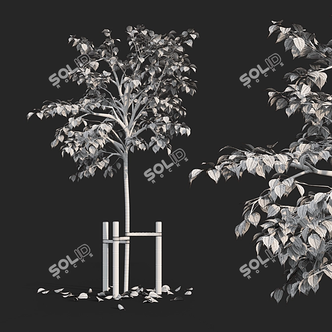 Sturdy Tree Stake for Superior Support 3D model image 3