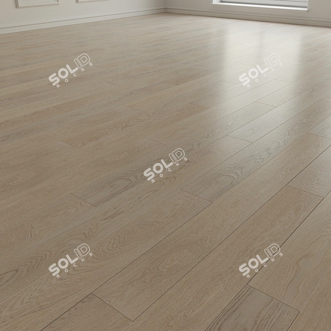 Rumba Oak Sand Laminate Parquet 3D model image 2