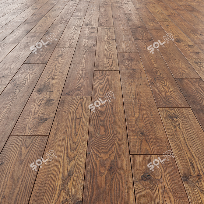 Versatile Floor Laminate with 3 Layout Options 3D model image 3