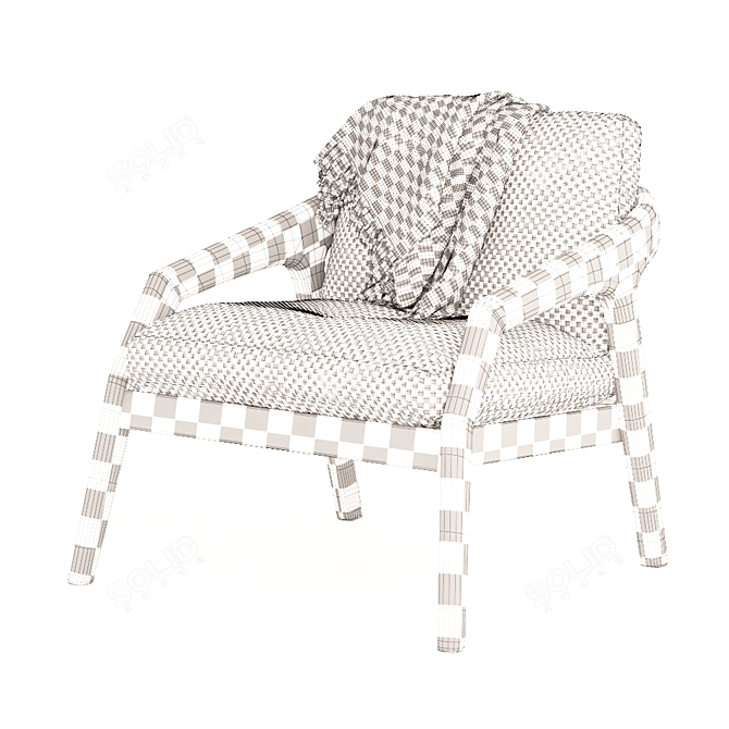 Elegant Comfort: Poltrone Armchair 3D model image 5