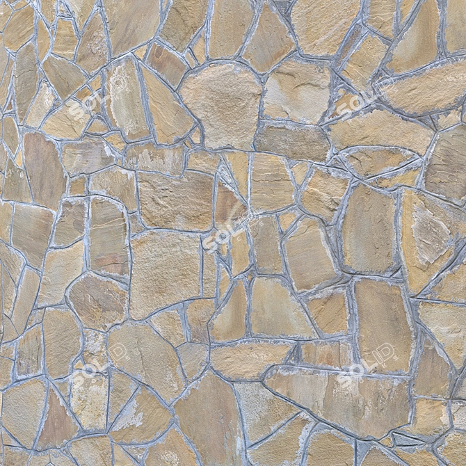 Cobblestone Travertine Sandstone Tileable Textures 3D model image 3