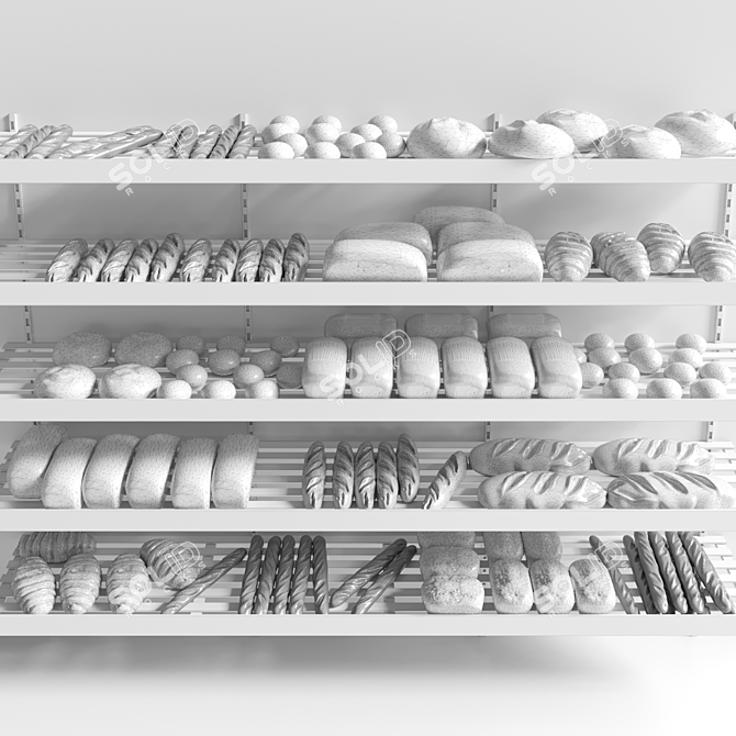Title: Gourmet Bakery Delights 3D model image 4
