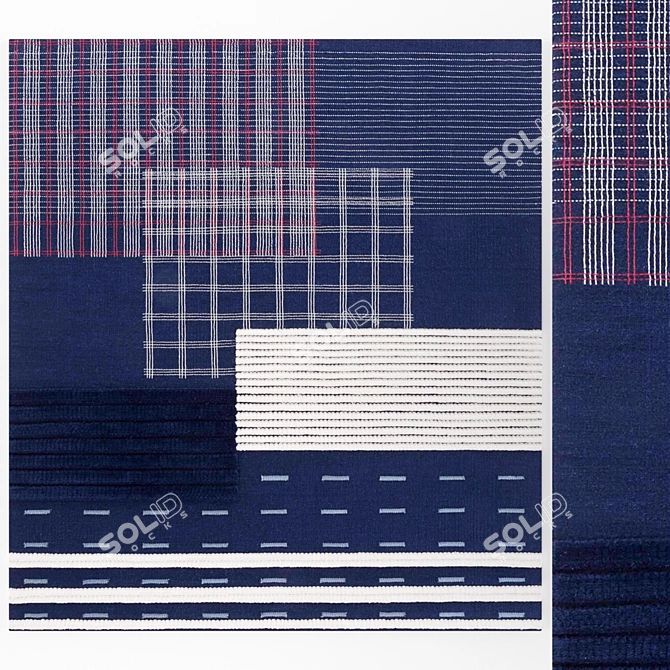 Luxury Lan Rug Set 3D model image 3