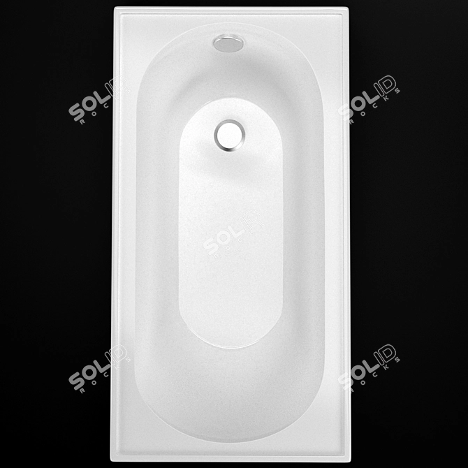 TRITON STANDARD Acrylic Bathroom Tub 3D model image 3