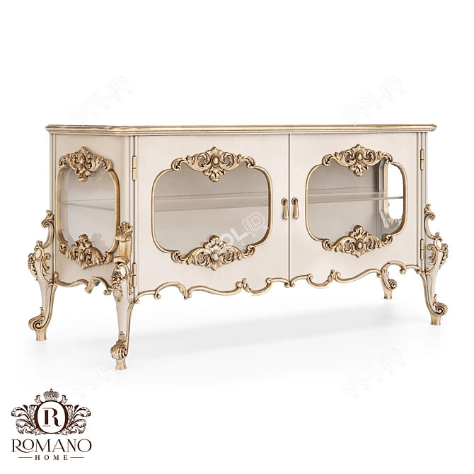 Elegant Isabella Buffet by Romano Home 3D model image 1