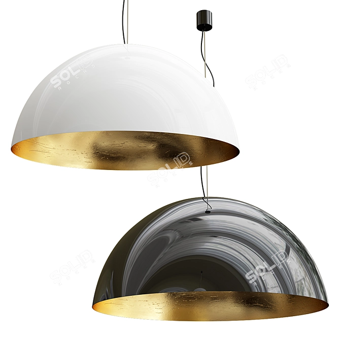 Sleek Chandelier Collection: Modern Minimalist Design 3D model image 2