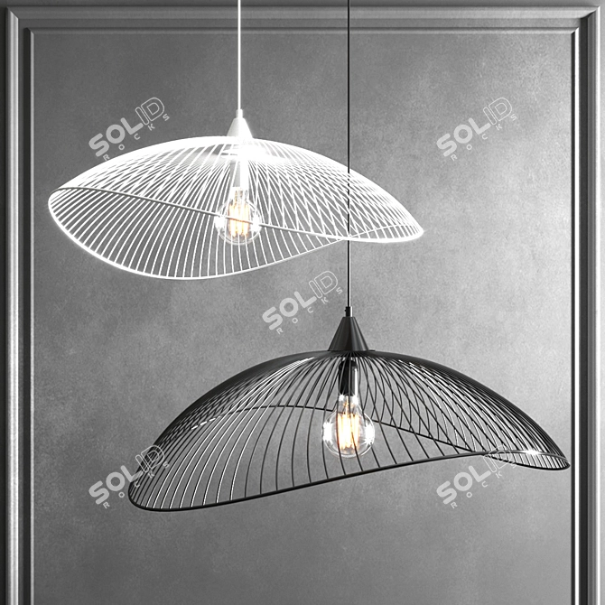 Sleek Chandelier Collection: Modern Minimalist Design 3D model image 3