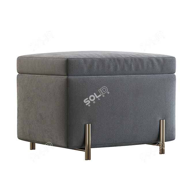 Modern Storage Bench 3D model image 3