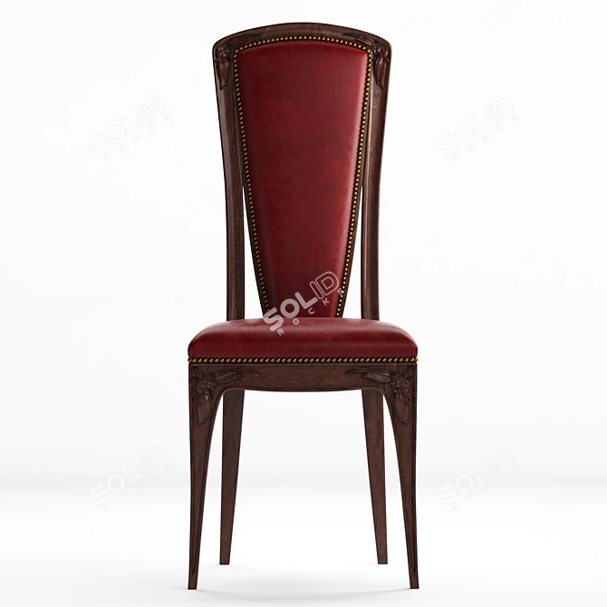 Art Nouveau Dining Chairs 3D model image 2